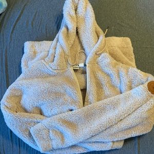 Longer super fuzzy Roxy jacket size small
